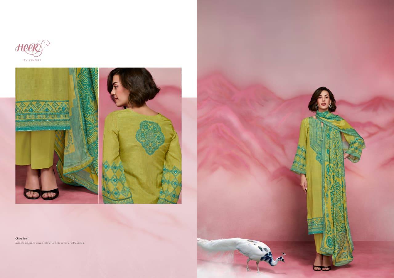 Chand Tare By Kimora Fashion 061 TO 066 series Beautiful Festive Suits Stylish PURE Muslin Dresses At Wholesale Price